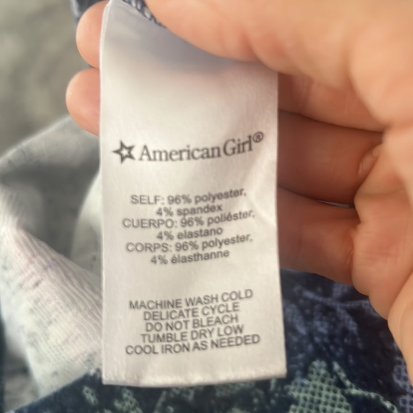 American Girl Mix and Match Purple Blue Print Tank Top 2017 small - Picture 4 of 7